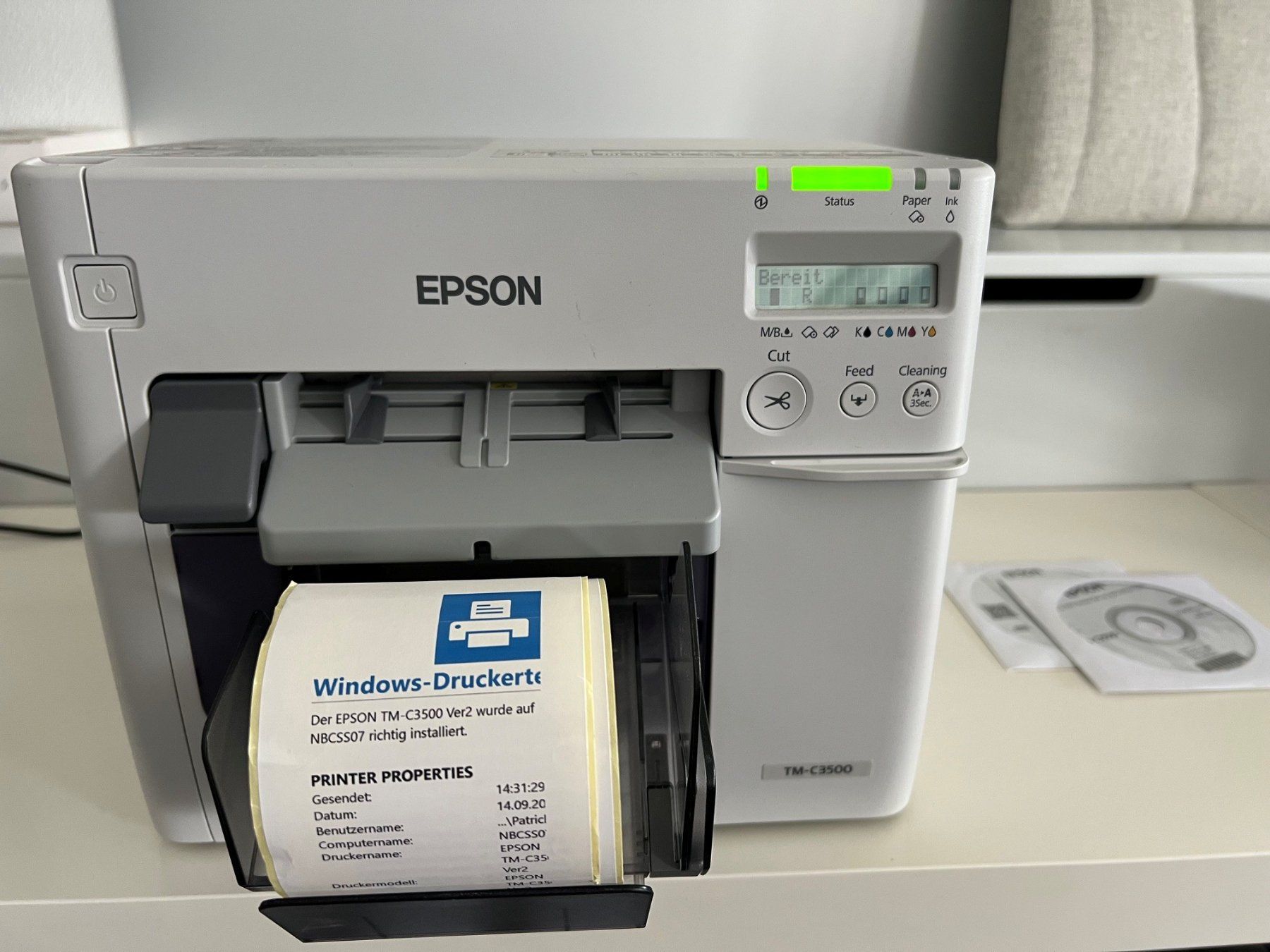 Epson Stampanti: EPSON ColorWorks TM-C3500 – Usato da Schaffhausen venduto da pat_8ysc