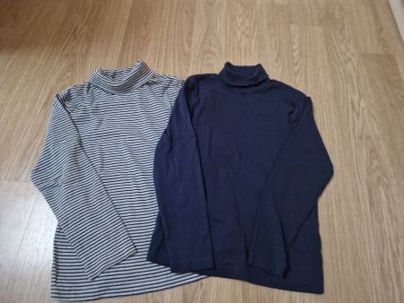 2 Rollkragenshirts langarm KIDS 134 / 140