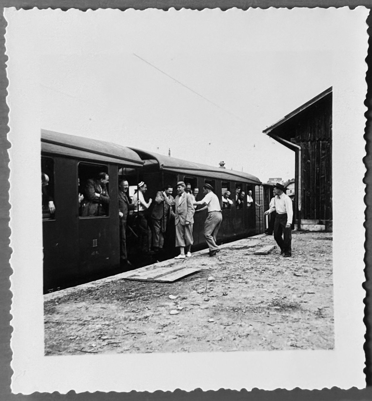 Cartes postales: Privatfoto, Châtel-Saint-Denis, Bahn, ca. 1940 – D'occasion à Frauenfeld par Merk52