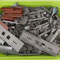 Lego Bausteine (dunkelgrau, 1 kg)