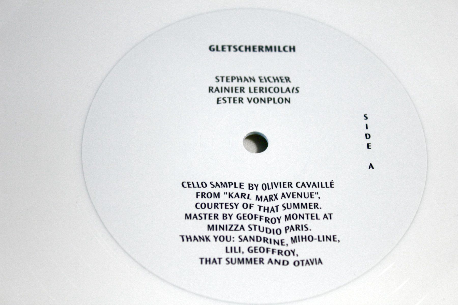 Dischi in vinile: STEPHAN EICHER & ESTER VONPLON: Gletschermilch, M/NM, lim. – Usato da Bern venduto da vinyl-heaven 4