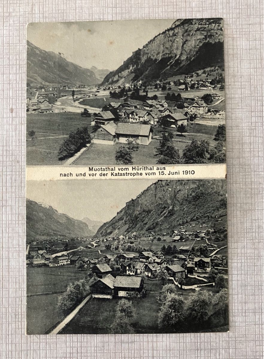 Ansichtskarten: Ansichtskarte Muotathal Hürithal vor Katastrophe 1910 – Gebraucht aus Schönenberg ZH von zottliv1