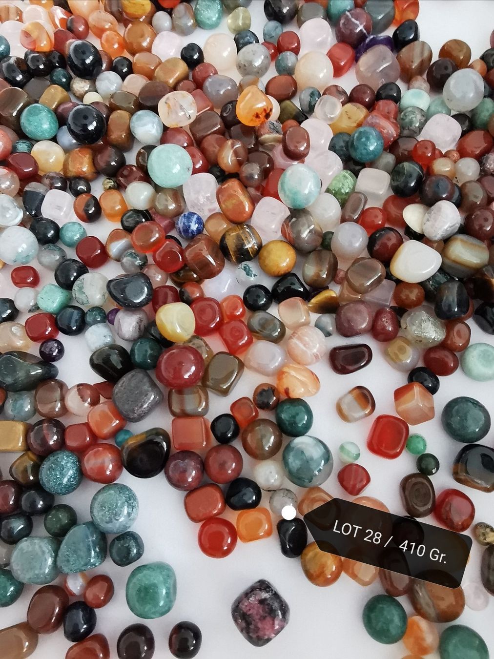 Pietre preziose: MIX - Edelstein/Schmuckstein, 4-7mm ca.200gr – Nuovo e nell'imballaggio originale da Dierikon venduto da Buntspecht-10 6