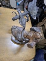 Handgeschmiedete Skulptur Schlange Einzelstück