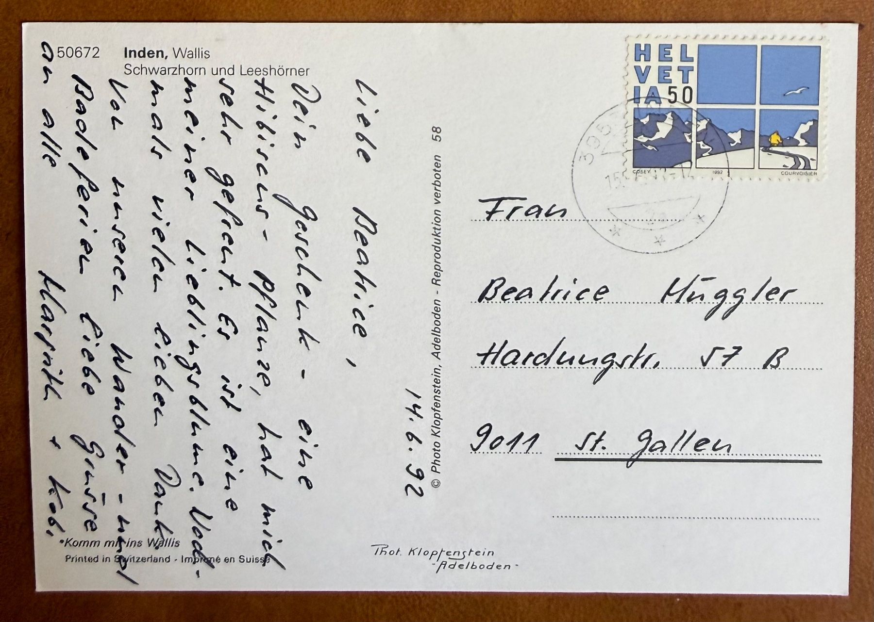 Cartoline postali: Inden - Panorama – Usato da Lutry venduto da Ediego 1