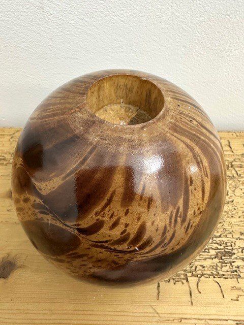 Kerzenständer: KuGeL HoLzvaSe / KeRzeNsTäNdeR – Gebraucht aus Winkel von zeho 2