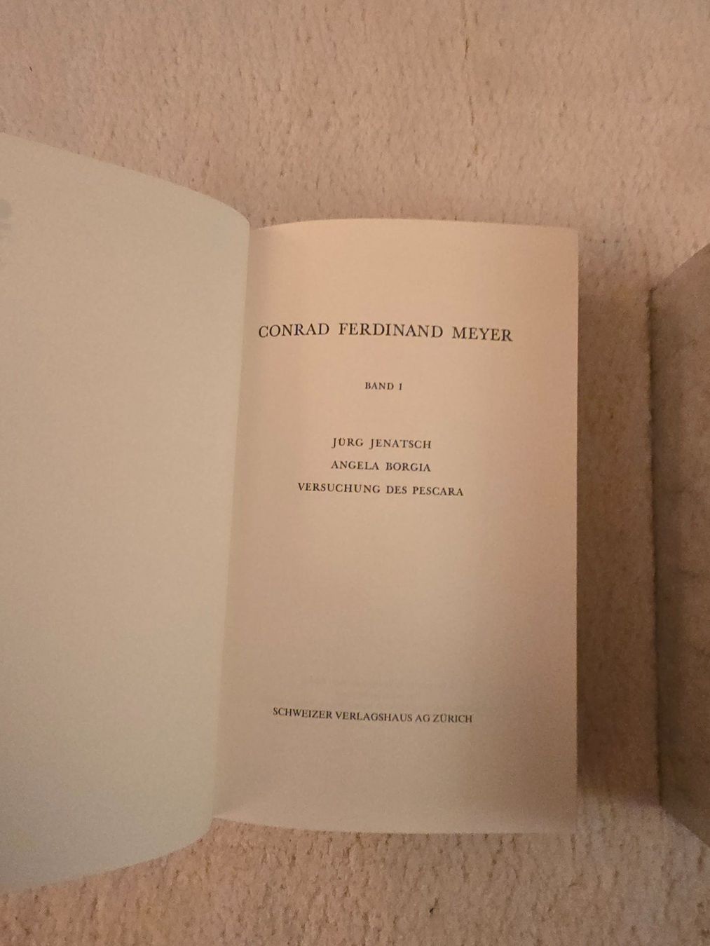 Livres: C.F. Meyer, Sammlung, 3 Bände – D'occasion à Zürich par ismy22 2
