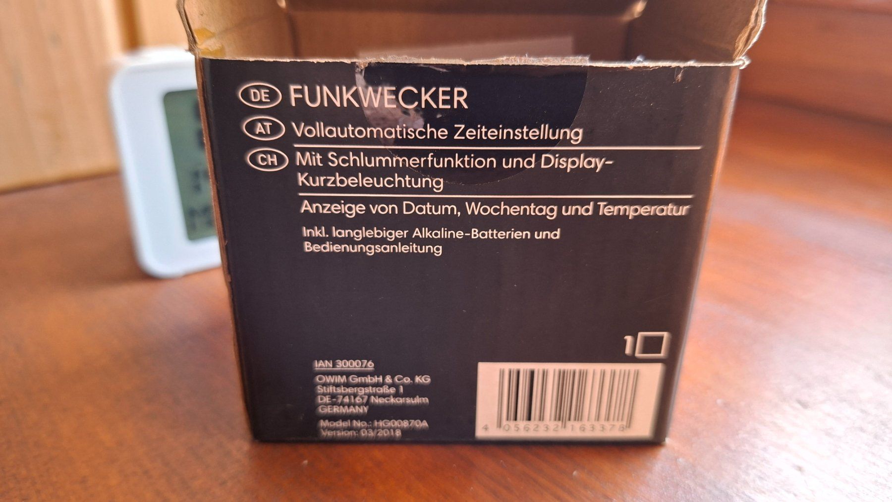 Wecker: Auriol - Funkwecker - réveil radioguidé – Gebraucht aus Les Ecorcheresses von Spr00 8