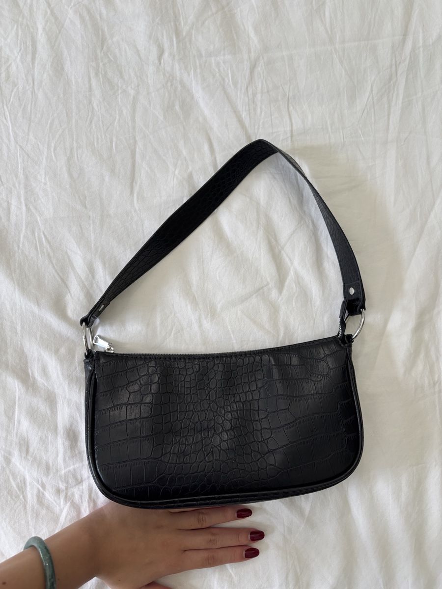 H&M Borse & Zaini: Borsa nera effetto coccodrillo  – Nuovo (secondo la descrizione) da Claro venduto da annakhanh 2