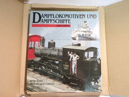 Vintage Buch Dampflokomotiven Dampfschiffe der Schweiz