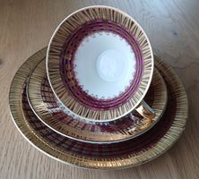 Bavaria Tilsit Gedeck, Gold Dekor, Vintage Geschirr Set,Top!