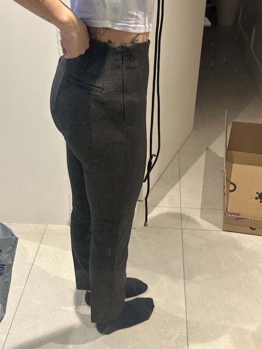 H&M Pantaloni: H&M Hose, XS, Grau Kariert – Nuovo (secondo la descrizione) da Ottenbach venduto da Irinaberther 1
