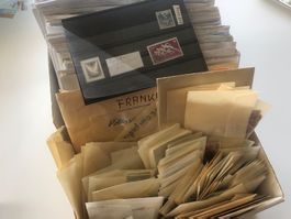 1,7 Kilo Briefemarken aus Erbschaft - tausende !!! Ab 1.—