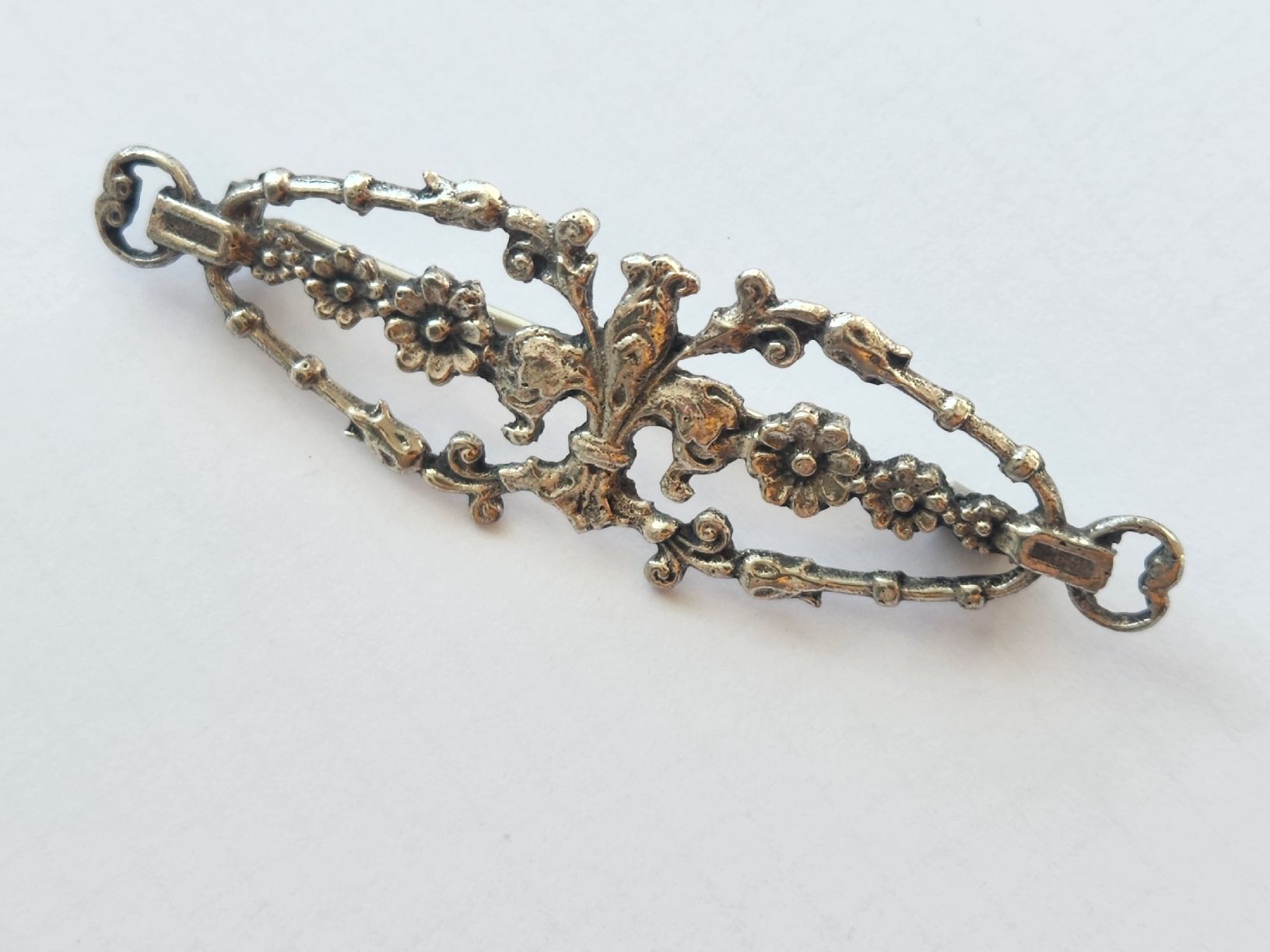 Broschen & Nadeln: Elegante Vintage Brosche mit Blumenmuster, Silber 800 – Gebraucht aus St. Gallen von GIULESGG 3