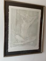 Lithographie Akt handsigniert von Jean-Baptiste Valadié