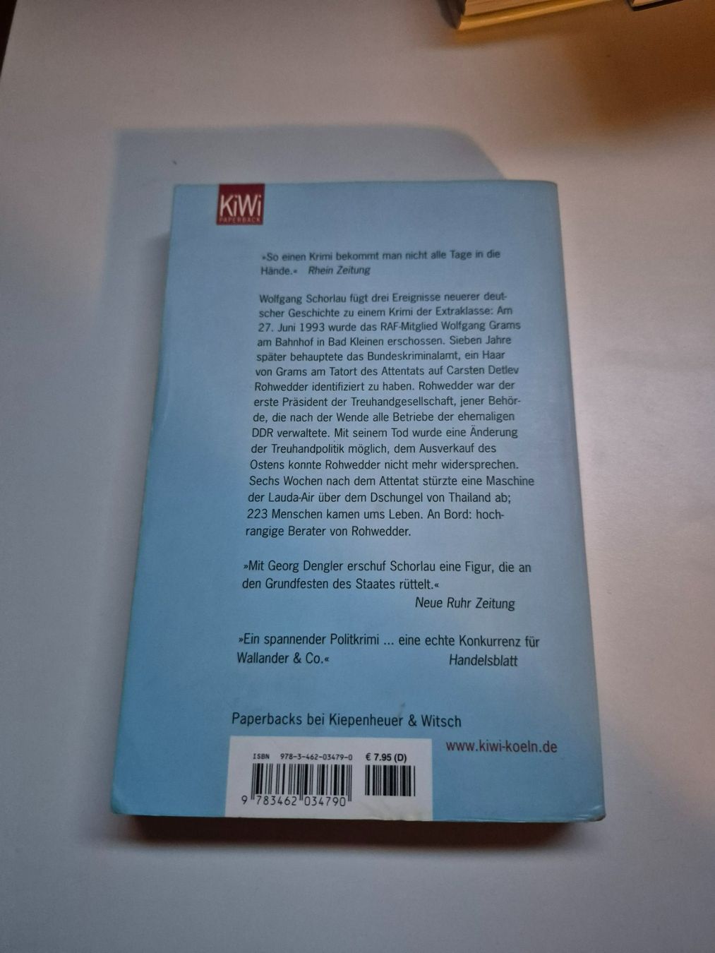 Libri: Wolfgang Schorlau - Die blaue Liste – Usato da Interlaken venduto da cri_d9sz 1