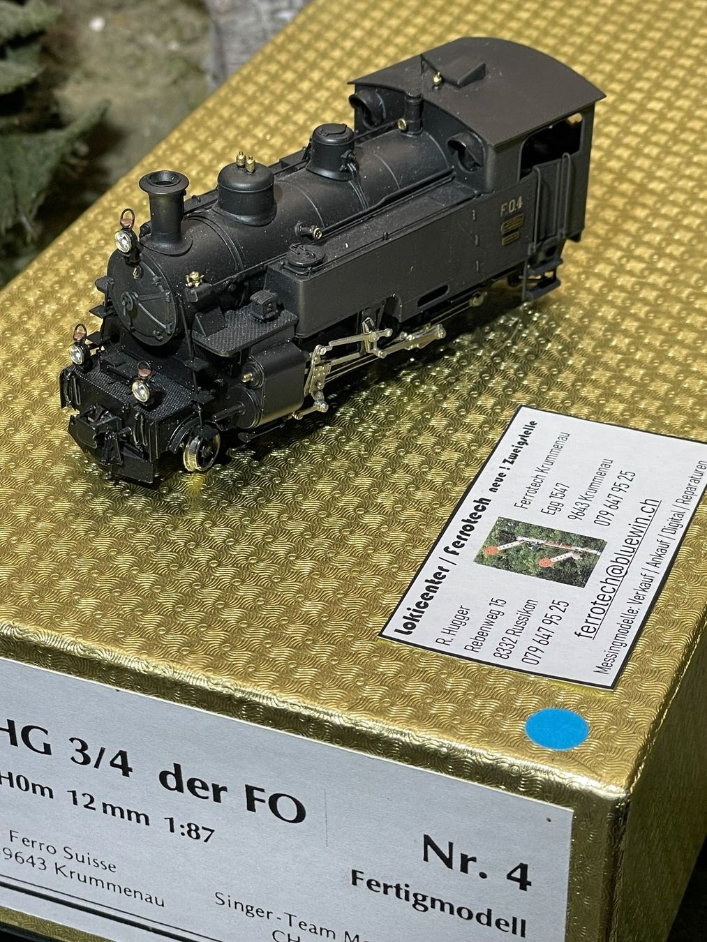 Ferro-suisse Modellini di ferrovie: Ferro Suisse FO- Damplok , No; 4 – Nuovo (secondo la descrizione) da Krummenau venduto da ferrotech 1