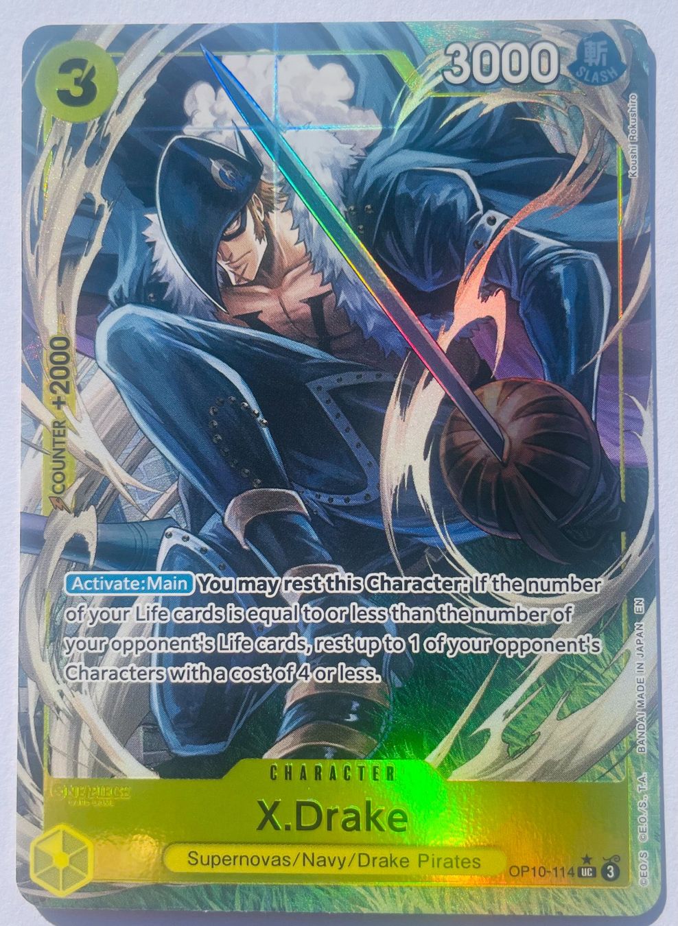 One Piece The Best Vol.2 X.Drake Alt Art OP10-114 NM ENG (Gebraucht) in ...
