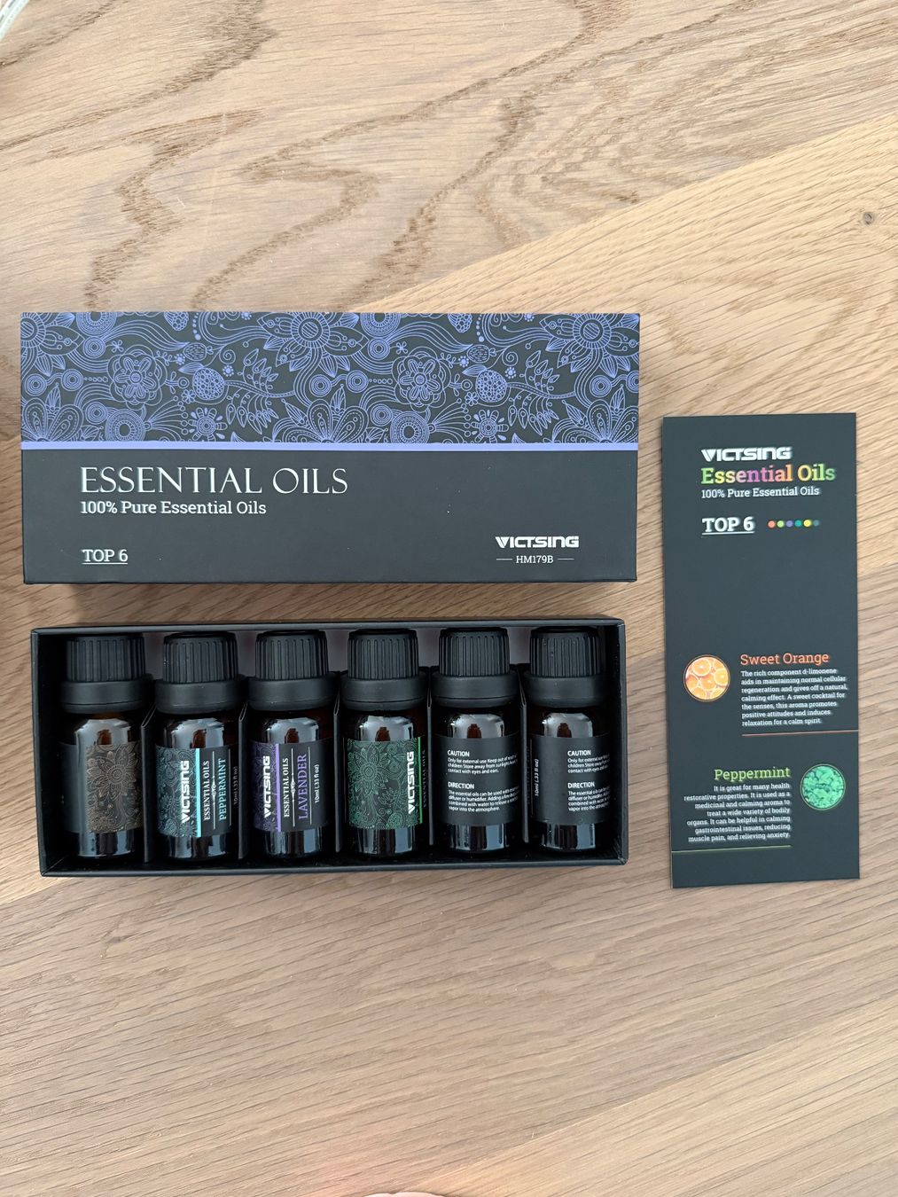 Diffusori di oli essenziali: Victsing Aroma Diffuser mit 6 Ätherischen Ölen – Usato da Kloten venduto da canela9 2