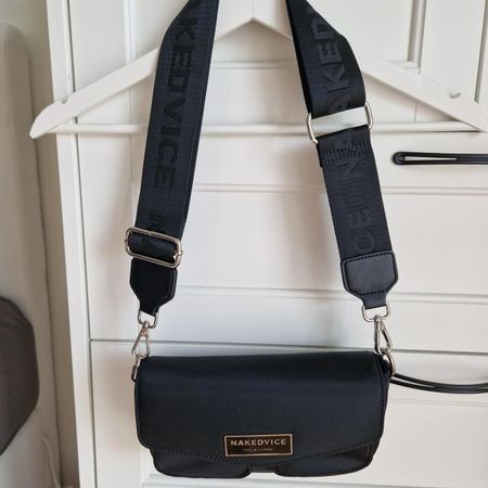 Nakedvice Tasche schwarz Nylon mit Logo guter Zustand