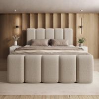 Boxspringbett SIMM 160x200 cm – Matratze, Topper, Bettkasten