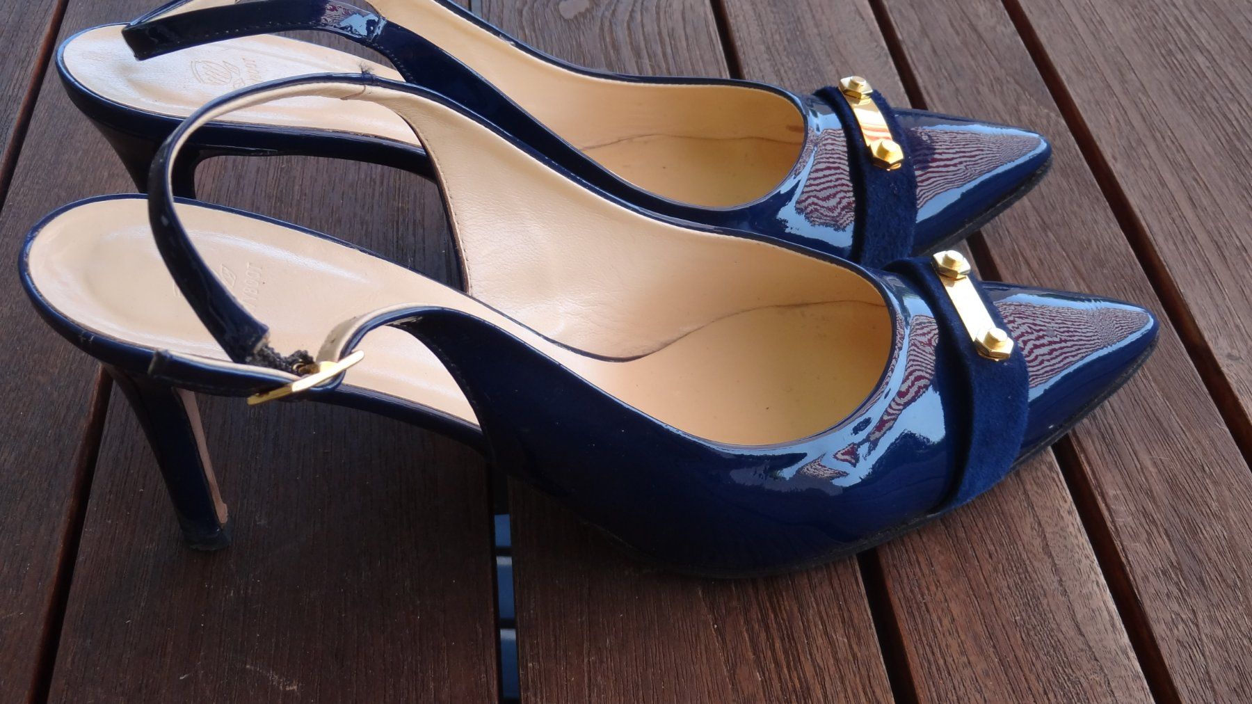 Navyboot Scarpe da donna: Slingpumps Navyboot, dunkelblau – Usato da Erlenbach ZH venduto da November-Ergometer 1