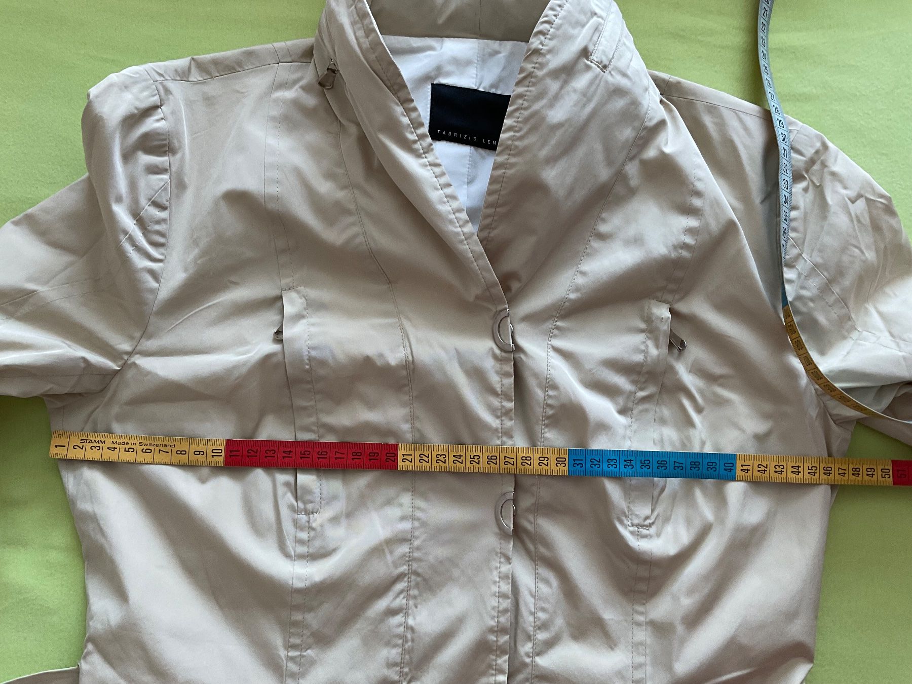 Giacche: Fabrizio Lenzi Windschutz-Jacke Gr 38, it. 44 beige – Usato da Urdorf venduto da alda02 6