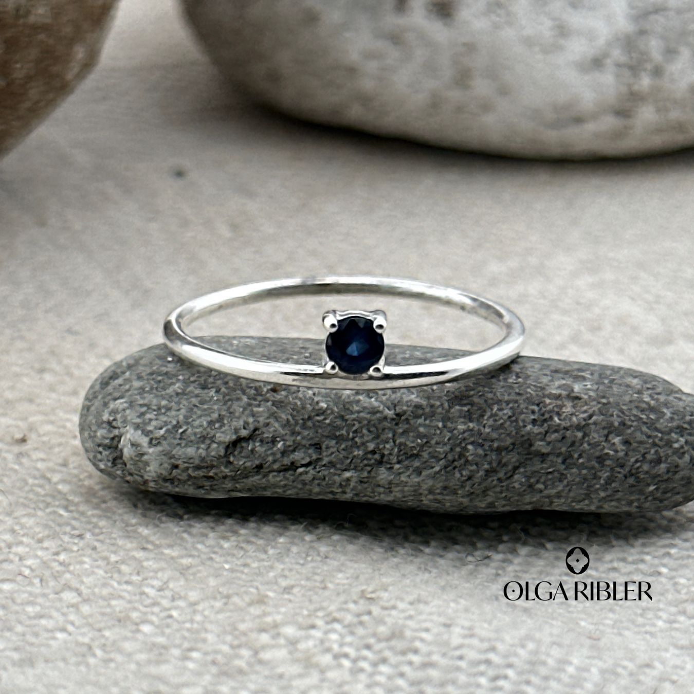 Olga Ribler Ringe: Silberring mit Saphir, Gr. 56 – Neu (gemäss Beschreibung) aus Luzern von MonikaS03 2