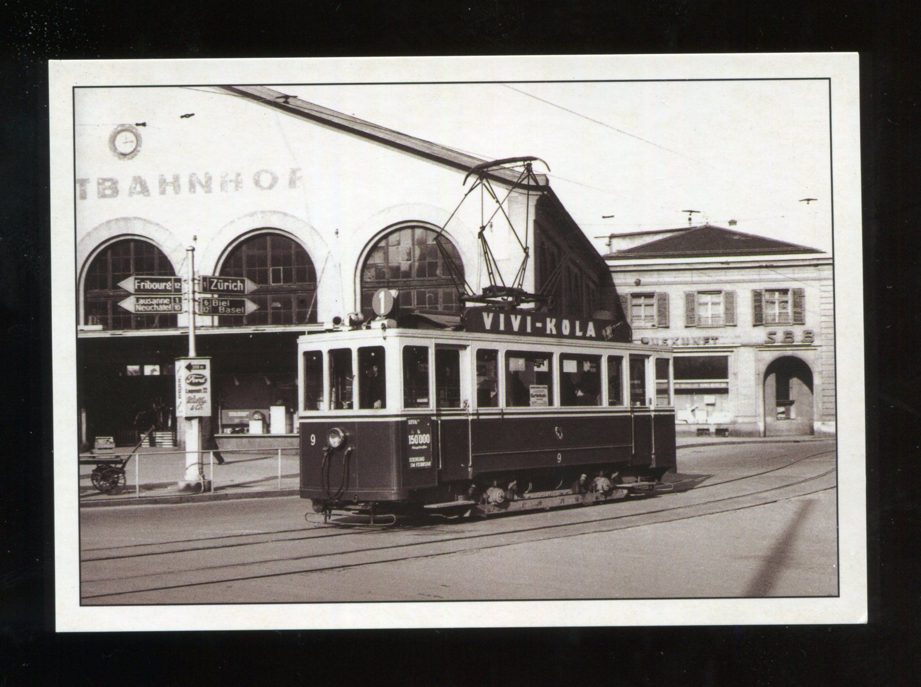 Cartoline postali: Bern, Bahnhof, Tram – Usato da Aarau venduto da Elmaar41