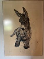 Kunstdruck Esel von Hug handsigniert nummeriert 65/150