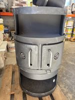 Kaminofen Rais Bent Falk Design rund schwarz gebraucht