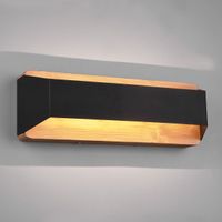 LED Wandleuchte, Holz, 1500 Lumen