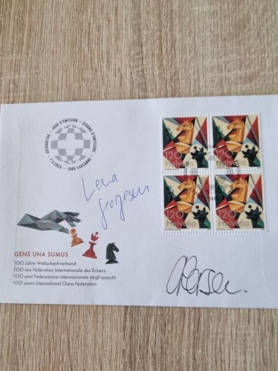 Schachbriefmarke Schweiz 2024 1
