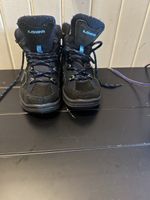 LOWA Black Hiking Boots for Kids - Size 28