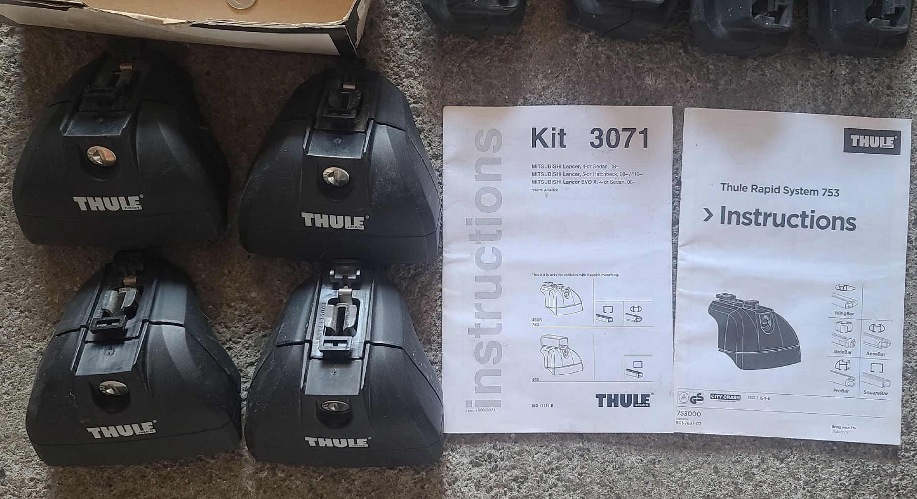 Thule Barres de toit: Thule 753 + 3071  – D'occasion à Conters par dave_freak 3