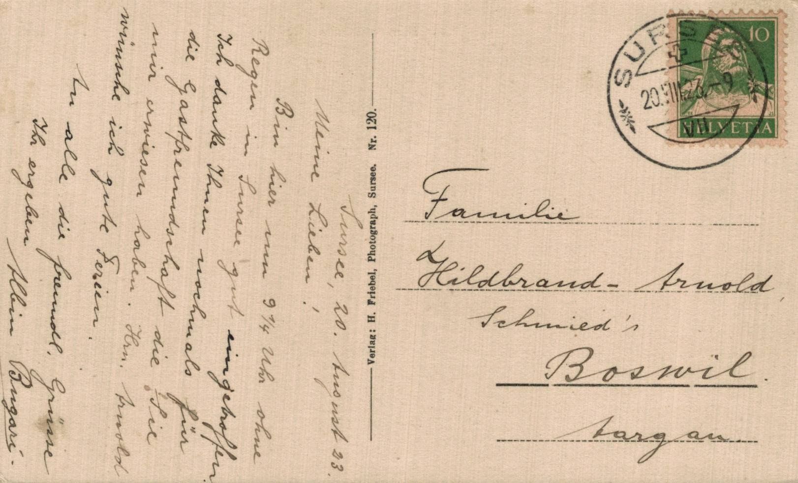 Cartoline postali: Ansichtskarte Sursee Am Sempachersee – Usato da Oberkirch LU venduto da sa_kr 1