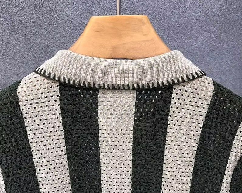 Polos: Luftiges Herren-Polo, olive längsgestreift – Neuf (Voir description) à Zürich par Heinz_023 3