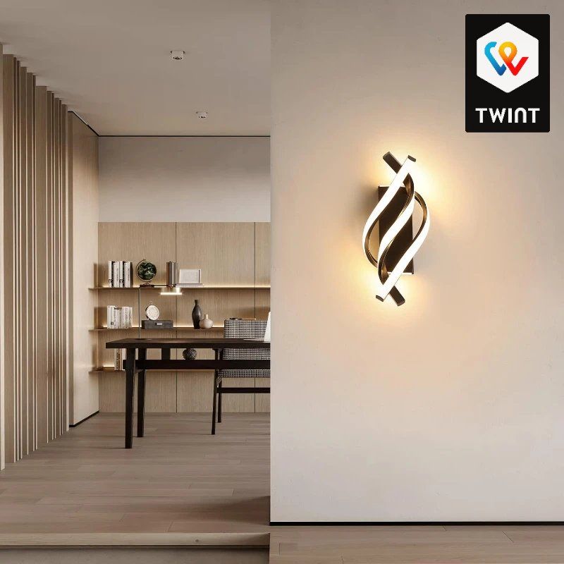 Lampes: Lampe murale LED en forme de spirale incurvée, – Neuf avec emballage d'origine à Saignelégier par onekeystore 5