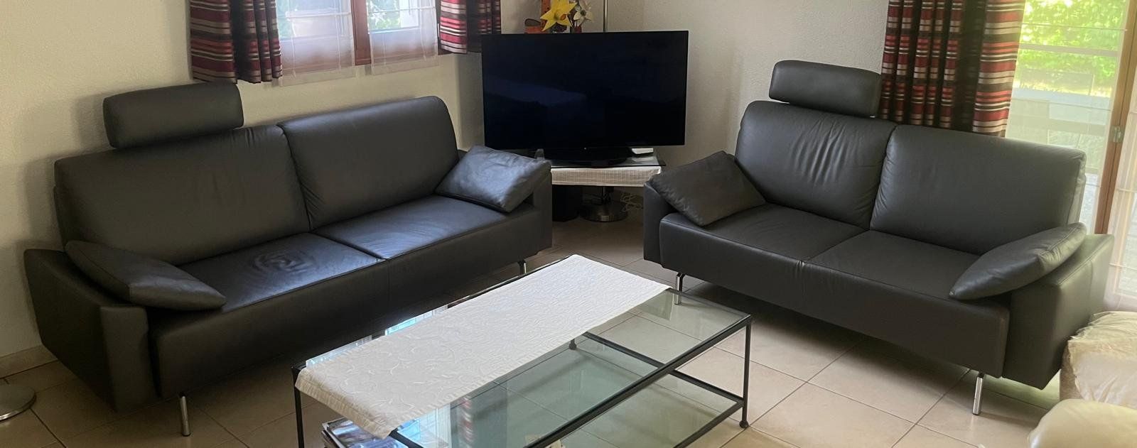 Sofas: 2 canapés en cuir – Gebraucht aus Les Acacias von jla_qp9s