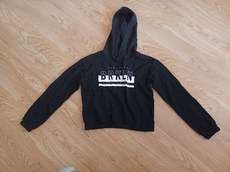Schwarzer H&M Hoodie, Gr. 146/152, Brooklyn New York