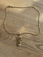 Goldene Jesus Halskette, neuwertig, Top Zustand.