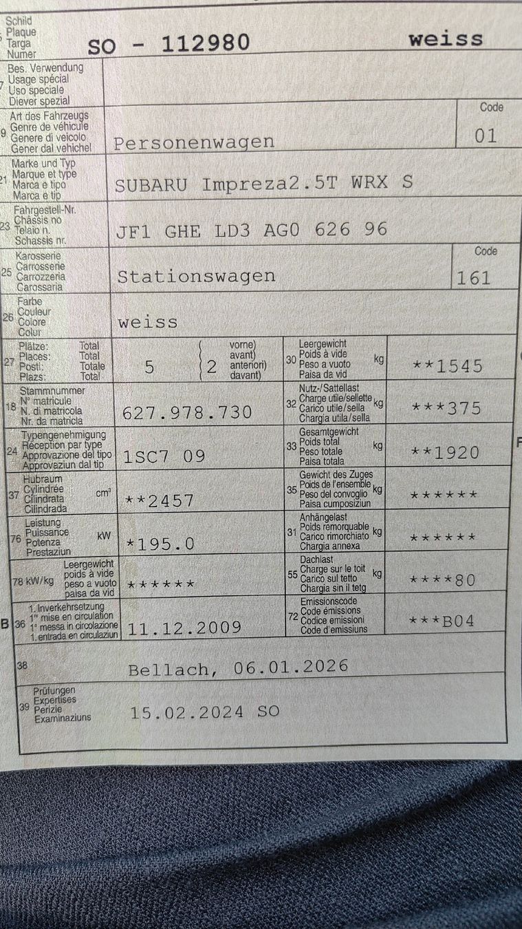 Subaru Autos: Subaru Impreza WRX Swiss – Defekt aus Himmelried von KTMsmc690 9