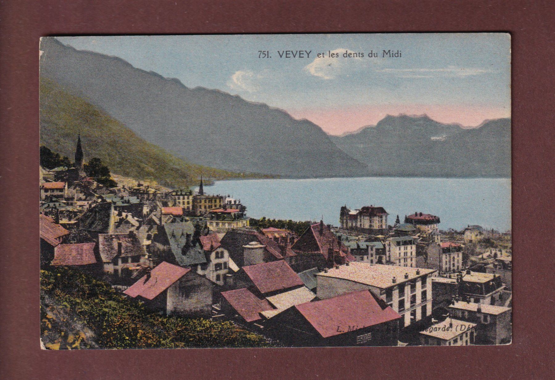 Cartes postales: VEVEY - Dents du Midi – D'occasion à Pully par nicecards-shop