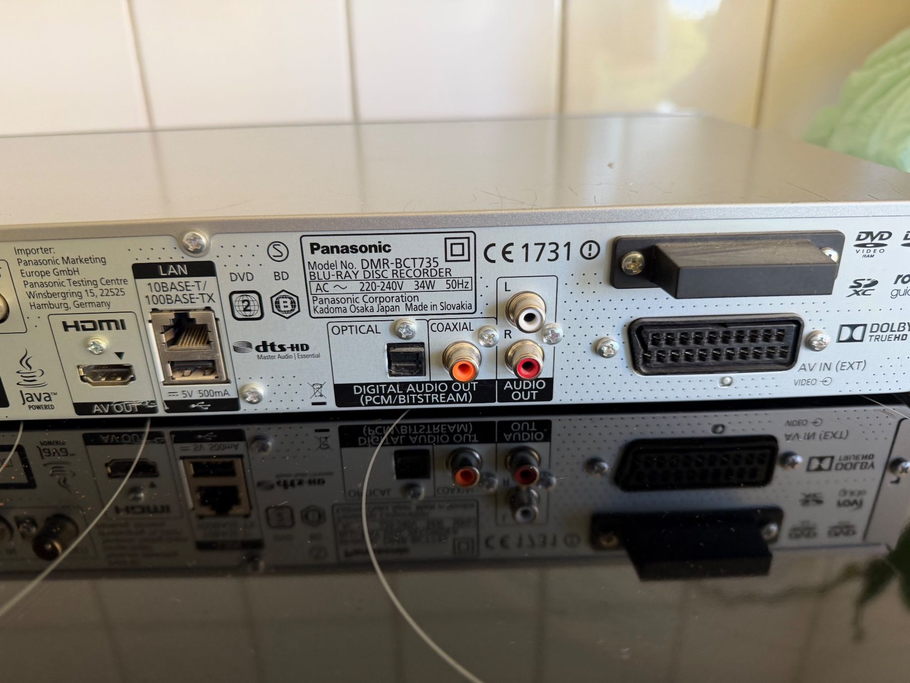 Panasonic Lecteur multimedia & Streamer: Panasonic DMR-BCT735 Blu-ray Recorder - – D'occasion à Zürich par sne.swiss 9