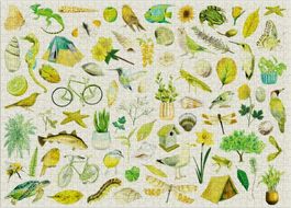 Puzzle Grün - 1000 Teile von Cloudberries. Cloudberries ist