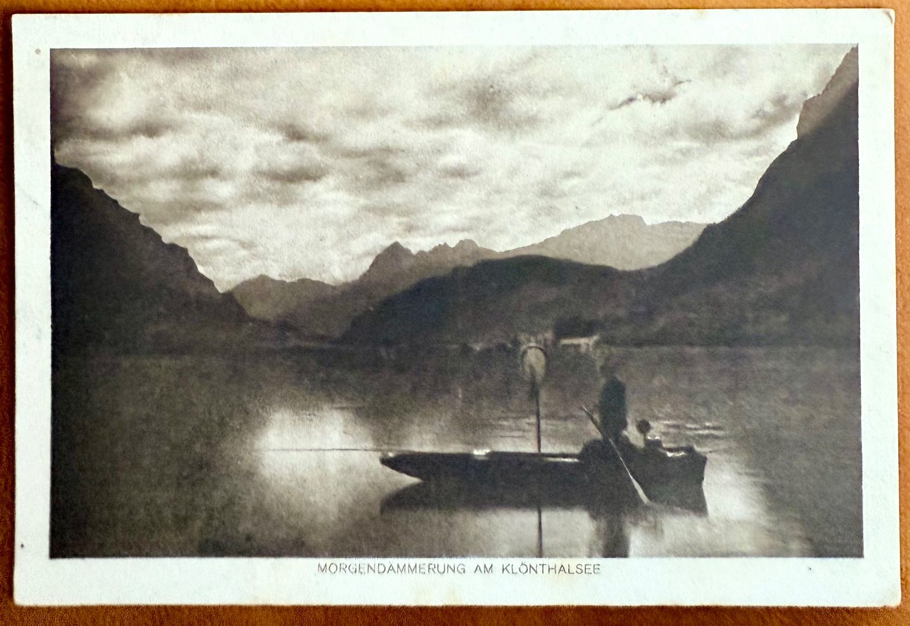 Cartoline postali: Klönthalsee - Morgendämmerung  1913 – Usato da Lutry venduto da Ediego