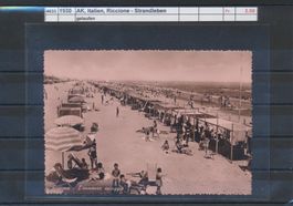 1950 AK, Italien, "Riccione - Strandleben", gelaufen