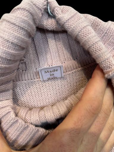 Maglioni & Felpe: Brecdi Rosa Rollkragenpullover mit Blumenstickerei - – Usato da Zug venduto da vinokilo 5