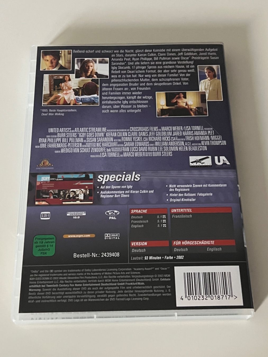 Tutti i DVDs: Igby ! DVD – Usato da Altstätten SG venduto da sheamus 1
