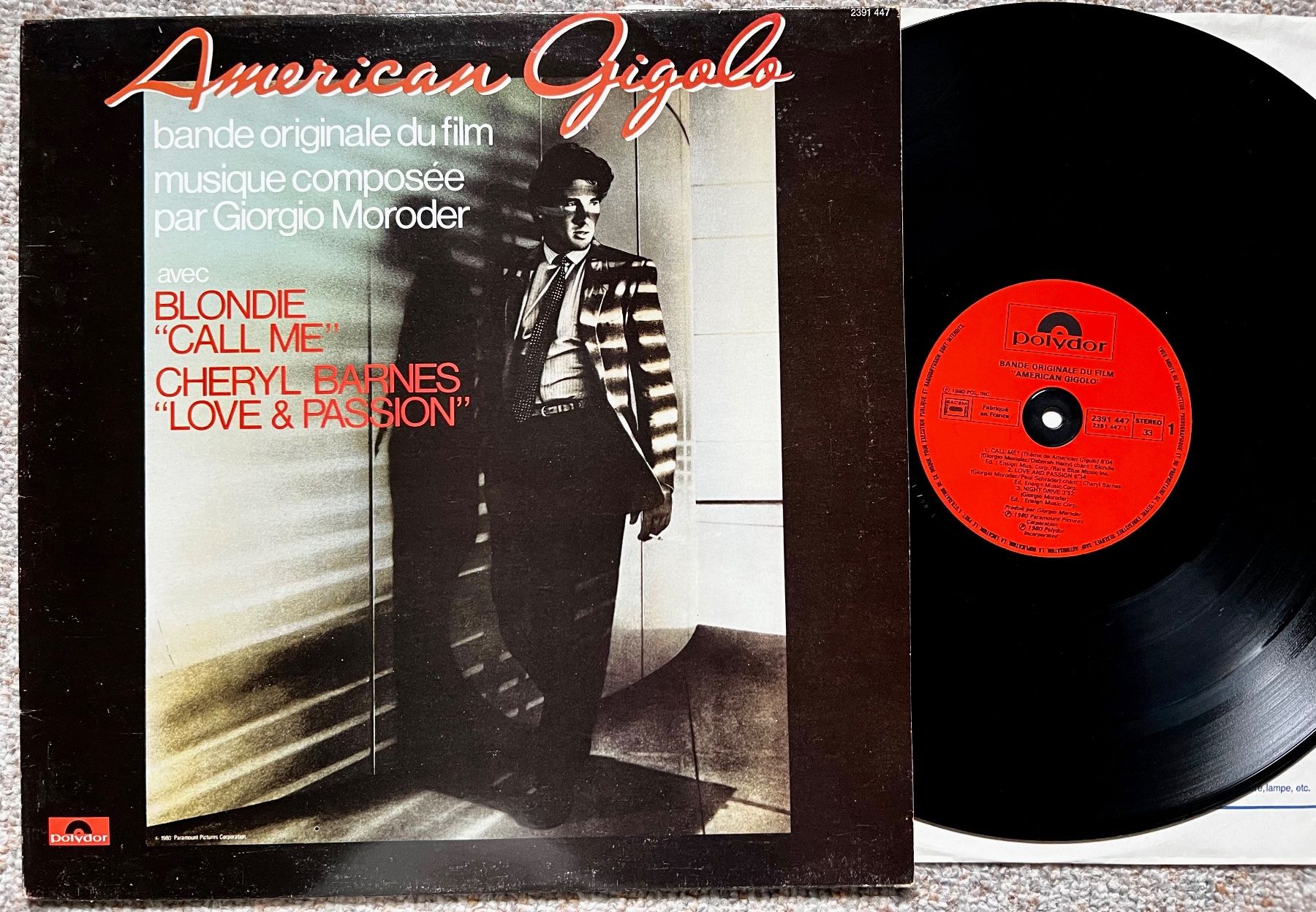 Dischi in vinile: LP Soundtrack American Gigolo Giorgio Moroder LP GEWASCHEN – Usato da Unterseen venduto da vinylmore